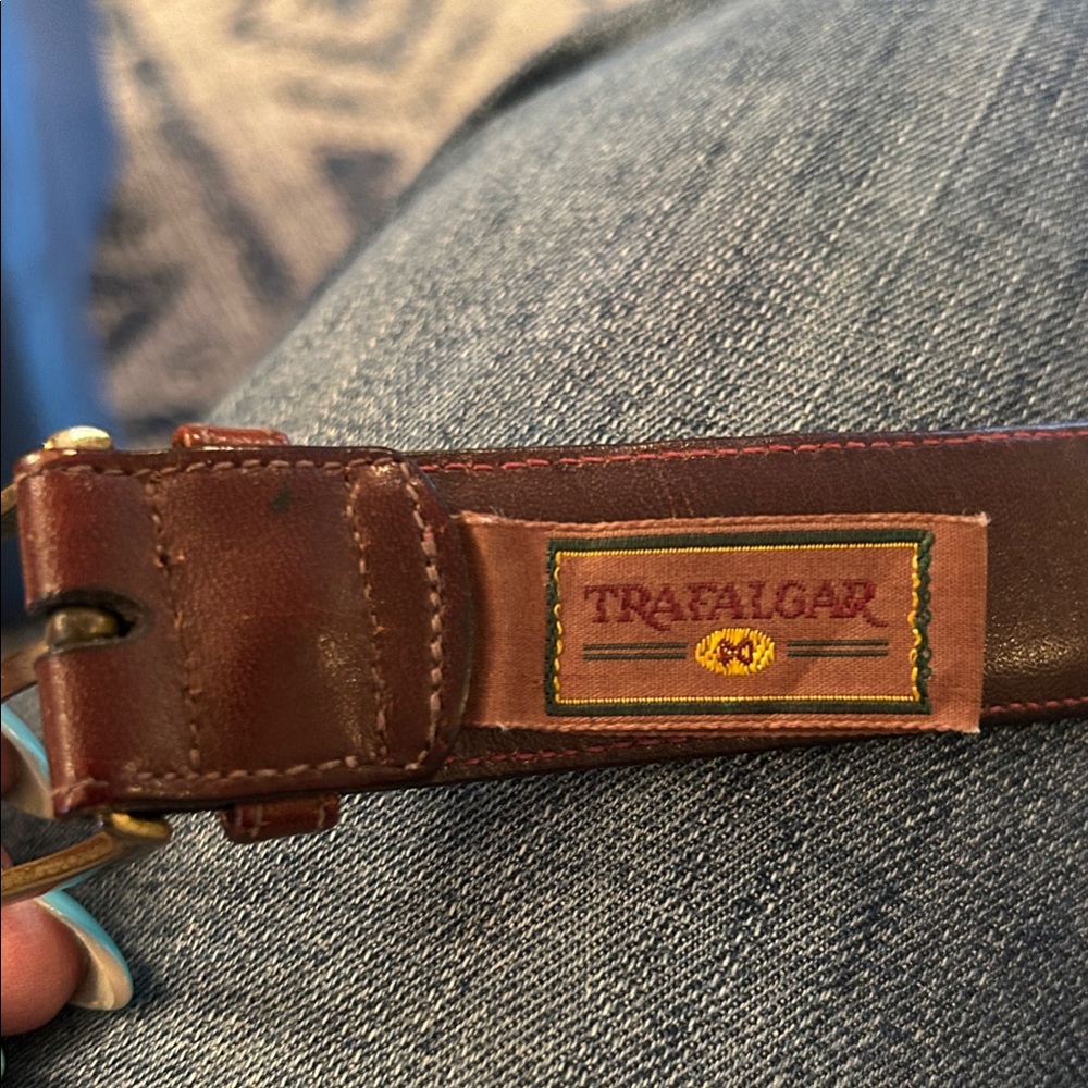 Trafalgar Rich Brown Leather Belt